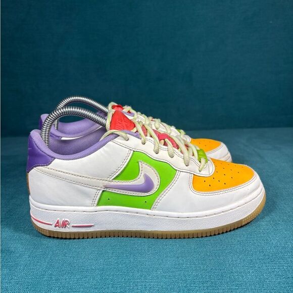 Nike Air Force 1 LV8 (GS) Size 5.5Y/7Women multicolor sneakers - Picture 3 of 8